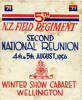 Programme, 1956, 5th New Zealand Field Regiment, 2nd National Reunion, 4th & 5th August 1956, Winter Show Cabaret, Wellington (Cover) - This image may be subject to copyright