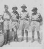 Group on leave at Port Said - Charles Griffin second on left, others not identified. - This image may be subject to copyright