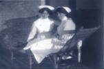 Staff Nurses Mildred Jackson 22/406 (left) and Elsie Grey 22/356 (right) at Auckland Hospital priror to their enlistment in the New Zealand Army Nursing Service. Image has no known copyright restrictions