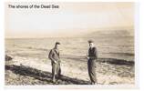 Garden (Gairn) James Robertson (1069) (left) and soldier identified as ‘Mr Johnson, standing on shores of the Dead Sea, 1942 - This image may be subject to copyright