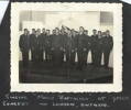 Group, WW2, RNZAF, London, Ontario, Canada Singing ' Maori Battalion' at YMCA concert. (Album of Ronald Moore (NZ404554)) - This image may be subject to copyright