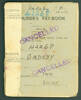 Cashier's Pay Book Part II , WW2, Ian Victor Gadsby (42268) p. 14-15 dates 22 July 1943 - 14 July 1944. including signature. - This image may be subject to copyright