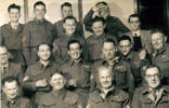 Group, K Force Signals, 17 soldiers, Jack Samuel Winter (203999) (3rd row 1st left) in bar at Burnham 1953 - This image may be subject to copyright