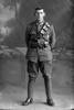 Full portrait of Trooper Arthur Ernest Burton, Reg No 13/2019 of the 3rd (Auckland) Mounted Rifles, Auckland Mounted Rifles, New Zealand Mounted Rifles. (Photographer: Herman Schmidt, 1916). Sir George Grey Special Collections, Auckland Libraries, 31-B173. No known copyright.