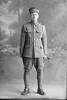 Full length portrait of Lance Corporal Raymond William Casley, Reg No 11/2510, of the Wellington Mounted Rifles. (Photographer: Herman Schmidt, 1916). Sir George Grey Special Collections, Auckland Libraries, 31-C212. No known copyright.