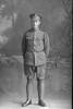Full length portrait of Private Thomas Brownlee Clark, Reg No 38349, of the Auckland Infantry Regiment, - A Company, 22nd Reinforcements. (Photographer: Herman Schmidt, 1917). Sir George Grey Special Collections, Auckland Libraries, 31-C2228. No known copyright.
