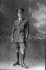 Full length portrait of 2nd Lieutenant Edward Aroha Boscawen, Reg No 16515, of the New Zealand Mounted Rifles, 24th Reinforcements. (Photographer: Herman Schmidt, 1917). Sir George Grey Special Collections, Auckland Libraries, 31-B3013. No known copyright.