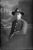 3/4 portrait of Private Leslie Christian Coulthard, Reg No 52160, of the Auckland Infantry Regiment, - A Company, 28th Reinforcements. (Photographer: Herman Schmidt, 1917). Sir George Grey Special Collections, Auckland Libraries, 31-C3332. No known copyright.