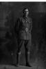 Full length portrait of Private Thomas Calder, Reg No 62253, of the Canterbury Infantry Regiment, - C Company, 30th Reinforcements. (Photographer: Herman Schmidt, 1917). Sir George Grey Special Collections, Auckland Libraries, 31-C3595. No known copyright.