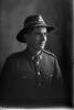 1/4 portrait of Trooper George Carter, Reg No 58464, of the New Zealand Mounted Rifles, 36th Reinforcements. (Photographer: Herman Schmidt, 1918). Sir George Grey Special Collections, Auckland Libraries, 31-C3611. No known copyright.