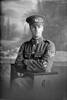 3/4 portrait of Corporal Le Grice of the 3rd (Auckland) Regiment, Auckland Infantry Regiment, wearing the proficiency badge of an assistant instructor in signalling and crossed rifles of a marksman. (Photographer: Herman Schmidt, 1916). Sir George Grey Special Collections, Auckland Libraries, 31-G524. No known copyright.