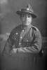 3/4 portrait of Private Flanton of the Maori Contingent, New Zealand Maori Pioneer Battalion, wearing a New Zealand Returned Soldiers Association Badge (Photographer: Herman Schmidt, 1917). Sir George Grey Special Collections, Auckland Libraries, 31-F3349. No known copyright.