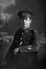 3/4 portrait of Private A D Jackson with the 3rd (Auckland) Regiment, Auckland Infantry Regiment. (Photographer: Herman Schmidt, 1916). Sir George Grey Special Collections, Auckland Libraries, 31-J1866. No known copyright.