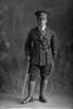 Full length portrait of Lieutenant Gainor Jackson of the 3rd (Auckland) Regiment, Auckland Infantry Regiment. (Photographer: Herman Schmidt, 1918). Sir George Grey Special Collections, Auckland Libraries, 31-J4363. No known copyright.