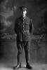 Full length portrait of Private Thomas Jamieson Kennaway of the New Zealand Engineers, New Zealand Post and Telegraph Corps. (Photographer: Herman Schmidt, 1916). Sir George Grey Special Collections, Auckland Libraries, 31-K1682. No known copyright.