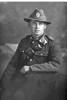 3/4 length portrait of Trooper Louis Lennan, Reg No 16101, of the New Zealand Mounted Rifles, Mounted Machine Gun Section. (Photographer: Herman Schmidt, 1916). Sir George Grey Special Collections, Auckland Libraries, 31-L1740. No known copyright.