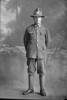 Full length portrait of Private Alfred Jenkins Ogilvie, Reg No 30839, of the Auckland Infantry Battalion, - A Company, 20th Reinforcements. (Photographer: Herman Schmidt, 1916). Sir George Grey Special Collections, Auckland Libraries, 31-O2911. No known copyright.
