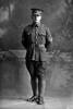 Full length portrait of Sergeant Stan Pritchard of the 19th Reinforcements, - A Company. (Photographer: Herman Schmidt, 1916). Sir George Grey Special Collections, Auckland Libraries, 31-P2433. No known copyright.
