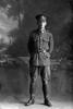 Full length portrait of Private Oscar Glen Reston, Reg No 40461, of the Specialist Company (Signal Section). (Photographer: Herman Schmidt, 1917). Sir George Grey Special Collections, Auckland Libraries, 31-R2479. No known copyright.