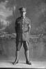 Full length portrait of Sergeant Arthur Rawson Thomas, Reg No 31105, of the New Zealand Mounted Rifles, 24th Reinforcements. (Photographer: Herman Schmidt, 1917). Sir George Grey Special Collections, Auckland Libraries, 31-T3274. No known copyright.