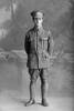 Full length portrait of Private Wynne of the 22nd Reinforcements, probably Private Alfred John Wynn, Reg No 38789, - E Company. (Photographer: Herman Schmidt, 1916|1917). Sir George Grey Special Collections, Auckland Libraries, 31-W2592. No known copyright.