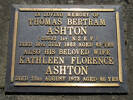 Headstone at Mangere Public Cemetery for 33802 Thomas Ashton. No Known Copyright.