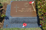 Gravestone at Busan Cemetery for 203624 Dennis Fielden. No Known Copyright.