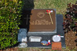 Gravestone at Busan Cemetery for 208611 Raymond Mortimer. No Known Copyright.