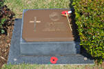 Gravestone at UN Cemetery Pusan, Korea for 208182 Frederick Parker (Williams). No Known Copyright.