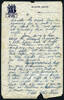 Letter from 39307 Albert Harry Baker S/N 49307 to Eileen and Bill, first 3 pages missing on National Patriotic Fund Board New Zealand, missing pages 1-3 letter head page 4. This image may be subject to copyright.