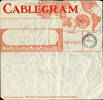 Cablegram from Monty Baker (43549) to Mrs W Utting, "many thanks …" with Heretaunga stamp received at 9.22, dated 19 Feb 1943. No Known Copyright.