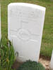 Headstone of H Ashton s/n 24/36 at Dernacourt cemetery, France. No Known Copyright.