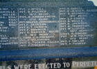 Close up of CV Prewett name on Clive War Memorial, Hawkes Bay. No Known Copyright.