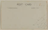 Verso of Post Card "Your sincere Friend Bert Sinclair 10-1-19. Bert Sinclair (5/862). Mickle, A. M. R. (n.d.) Mickle album. Auckland War Memorial Museum - Tamaki Paenga Hira. PH-ALB-561. p. 71. No known copyright restrictions.
