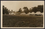 Postcard from Martin Brown (26786). Unknown photographer (1917) [Tents and Recreation rooms, Walton]. Auckland War Memorial Museum call no. D570 M48 W241 p6. Image has no known copyright restrictions.