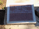 Memorial plaque at Purewa Cemetery, Auckland, for Keith Moncur (s/n NZ421233). Image provided by Sarndra Lees, September 2014. Image has All Rights Reserved.