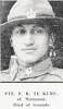 PTE. P. K. TE KURU, of Manunui, Died of wounds. Taken from the supplement to the Auckland Weekly News 11 October 1917 p040. Sir George Grey Special Collections, Auckland Libraries, AWNS-19171011-40-29. Image has no known copyright restrictions.