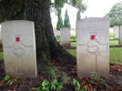 Photo of headstones for R Shaw (s/n 21904) and W Scott (s/n 26/418) at Belgian Battery Corner Cemetery, Ypres, Belgium. Image kindly provided by Paul Hickford. Image may have copyright restrictions.