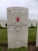 Gravestone of Robert Page (s/n 6/115), Caterpillar Valley Cemetery, Longueval, Somme, France. Image kindly provided by Paul Hickford. Image may be subject to copyright.