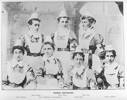 Group portrait of Fourth Contingent NZ Rough Riders from Otago and Southland. From left to right: "Nurse Monson, Nurse Harris, Nurse Williamson (Superintendent), Nurse Piper, Nurse Ross, Nurse Hay, Nurse Campbell." Muir & Moodie. (ca. 1899 - 1902) Nurses' Contingent. Auckland War Memorial Museum copy neg. C30702. Image has no known copyright restrictions.