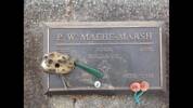 Gravesite of P.W. Maehe-Marsh (211105). Image provided. (December 2016). Image may be subject to copyright.