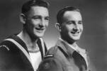 Portrait of Ken and Ray Goddard in 1945 (624854/NZ7853) Image   Image kindly provided by Ray Goddard (January 2017). Image may be subject to copyright.