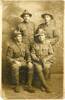 Group Portrait of Private John Jure Ravlich 6/3439 (left, seated) with unidentified servicemen.  Taken in London, 1916. Image kindly provided by Noelene Ravlich (January, 2017). Image has no known copyright restrictions.