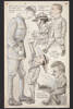 Caricatures by Percy Gower Reid includes caricature of William Saville Smith and William Richard Irvine and Lt. Colonel I.T. Standish. Auckland War Memorial Museum - Tāmaki Paenga Hira PD-1969-4-10-001. Image has no known copyright restrictions.