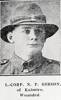L Corp N P Gibson of Kaimiro, wounded. Taken from the supplement to the Auckland Weekly News 12 April 1917 p045. Sir George Grey Special Collections, Auckland Libraries, AWNS-19170412-45-9. Image has no known copyright restrictions.