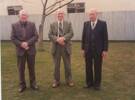 Photograph of Warrant Officer Keith John Coombe - far right and third in line (20131) with Samuel Clifford Coombe and Pat in November 1983. Image kindly provided by the Coombe family (April 2017). Image may be subject to copyright restrictions.