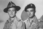 Portrait of brothers James Horton Thomas Clark (556108) and Percy Sinclair Clark (81025) in WWII uniform c. June 1943. Image kindly provided by Clark family (May 2017). Image may be subject to copyright.