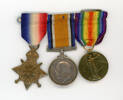 Medals of Sister Eileen Grace Hanan 22/121. Recto from left to right: 1914-1915 Star; British War Medal; Victory Medal. Image kindly provided by Stoney Burke (August 2017). Image has no known copyright restrictions.