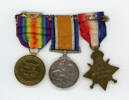 Medals of Sister Eileen Grace Hanan 22/121. Verso from right to left: 1914-1915 Star; British War Medal; Victory Medal. Image kindly provided by Stoney Burke (August 2017). Image has no known copyright restrictions.