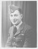 Portrait of Flight Lieutenant Eric Reginald Jones NZ404375, c.Second World War. Date unknown. Image kindly provided by Barbara Durbin (November 2017). Image may be subject to copyright restrictions.